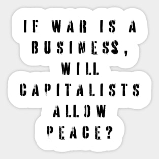 Anti War Sticker